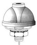 DV Inbouwvoet 3/8"